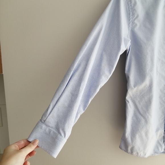 Eton Super Slim Fit Men's Dress Shirt Blue Dots 14.5 - Picture 7 of 16